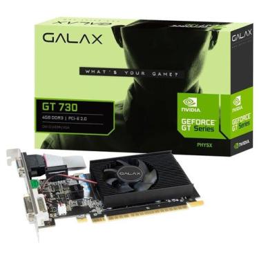 Imagem de Placa de Vídeo GALAX NVIDIA GeForce GT 730, 4GB, DDR3, 128-Bit, 73GQF8