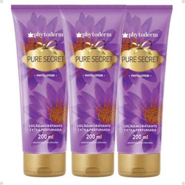 Imagem de Kit Phytoderm: 3 Loção Hidratante Pure Secret 200ml