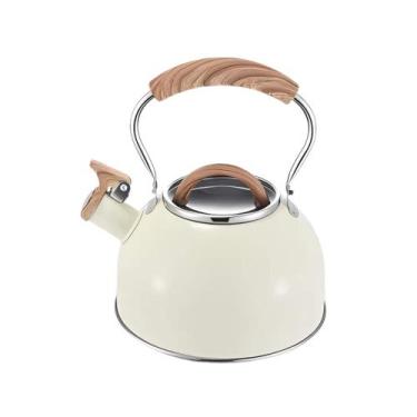 Imagem de Chaleira 2,0L Linha Indução Vanilla com Apito e Cabo Baquelite Amadeir