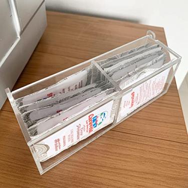 Imagem de Make Laser Organizador Sachês De Açúcar E Adoçante Transparente Acrílico