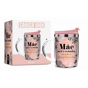 Imagem de CANECA PLÁSTICA INOX ROSCA TEMAS - MÃE INSPIRAÇÃO