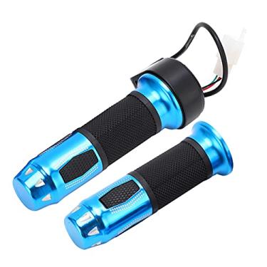 Imagem de Shanrya Punho do Acelerador de Bicicleta Elétrica, Adequado para 22 mm / 0,9 Pol, Azul, Borracha, Acessório para Bicicleta Elétrica