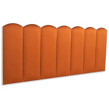 Imagem de Cabeceira Casal Modulada Nuvem Cama Box 140 Cm x 60 Cm Blu Interiores Cor:VELUDO Terracota