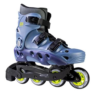 Imagem de Patins Traxart Spectro Azul Inline Recreação - 72mm ABEC-5