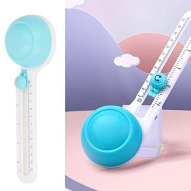 Imagem de rotação de 360 graus,Cortador de papel circular giratório, ajuste deslizante de escala clara, aparador de papel circular antiderrapante com cabeça de substituição para arte e artesanato diy, fabric