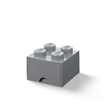 Imagem de Room Copenhagen, Lego Brick Drawer - Stackable Storage and Décor - Brick 4, Dark Grey