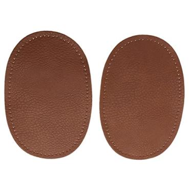 Imagem de menolana 2 pçs adesivos de cotovelo DIY costurar no joelho aplicação de reparo de roupas para decoração de roupas - café