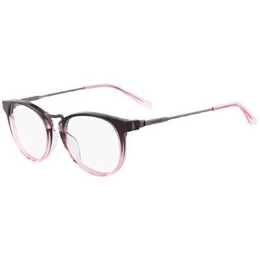 Imagem de Óculos de Grau Calvin Klein Ck18721 677/49 Cinza Degradê Rosa