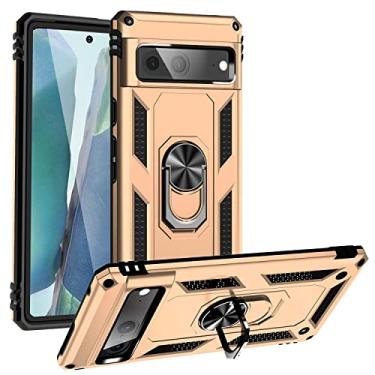 Imagem de YUNCHAO Caixa de telefone Para Google Pixel 7 TPU à prova de choque + Caixa de telefone PC com suporte capa para celular