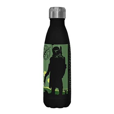 Imagem de Star Wars Bouny Hunter for Hire Garrafa de água de aço inoxidável de 482 ml, 482 ml, multicolorido