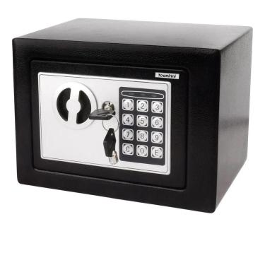 Imagem de Cofre Eletrônico Digital Teclado Com Senha + 2 Chaves To17