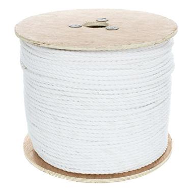 Imagem de Corda de polipropileno torcido com 3 fios West Coast Paracord - À prova d'água e flutua na água, Branco, 5/16 Inch x 300 Feet