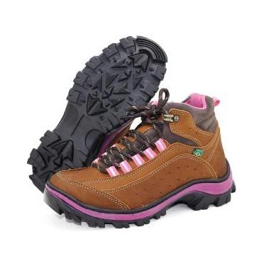 Imagem de Bota Coturno adventure feminino couro 019 ATRON Cor:Marrom;Tamanho:42;Genero:Feminino