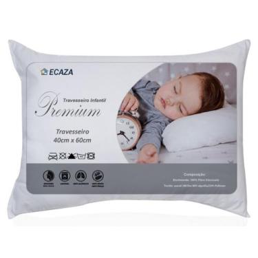 Imagem de Travesseiro Infantil 40cm X 60cm Com Fibra Siliconizada - Ecaza