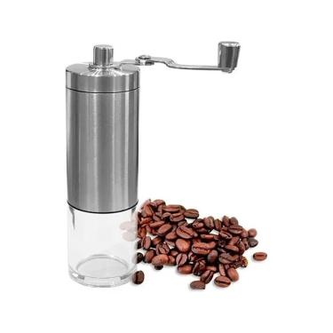 Imagem de Moedor Manual De Café Em Aço Inox E Acrílico Unyhome