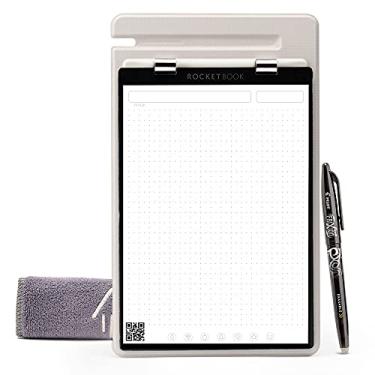 Imagem de Rocketbook Orbit Legal Pad Executive – Bloco legal inteligente reutilizável – Cinza, forrado/quadriculado com pontos
