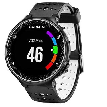 Imagem de Pulseira para Smartwatch Garmin Forerunner modelos 230 235 220 620 630 735 735XT - Nandos-Store (com chave para troca) (Preto com branco)
