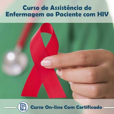 Imagem de Curso online em videoaula sobre Assistência de Enfermagem ao Paciente com HIV com Certificado + 2 brindes