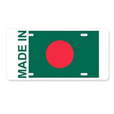 Imagem de DIYthinker Placa de licença Made in Bangladesh Country Love Decoração de aço inoxidável