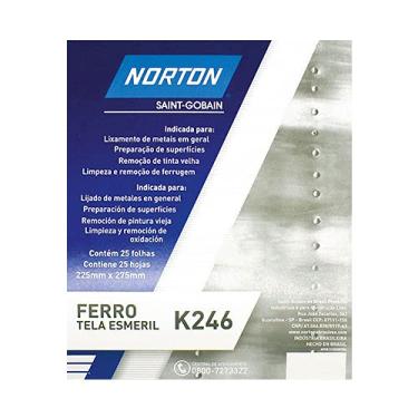 Imagem de Lixa Ferro 080 Norton K246 com 25
