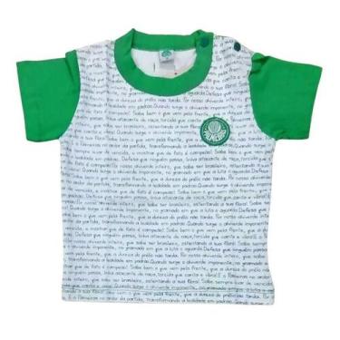 Imagem de Camiseta Bebê Palmeiras Hino Manga Curta Oficial - Revedor