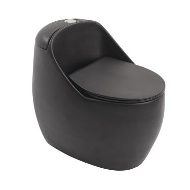 Imagem de Vaso Sanitário Monobloco Caixa Acoplada Privada Aquarela Pingoo.casa - Preto Fosco