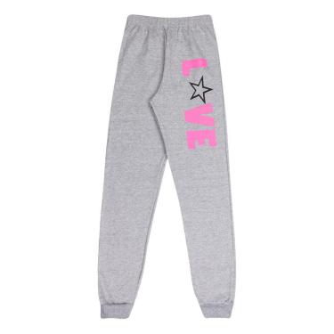 Imagem de Kit 3 Calça Moletom Infantil Juvenil Meninas Roupas Inverno