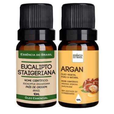 Imagem de Kit Óleo Essencial Eucalipto + Argan 10ml - Brasil