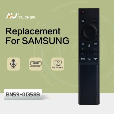 Imagem de Controle remoto para TV Samsung  QLED Smart Series  Rakuten  Netflix  Botão WWW  BN59-01358B