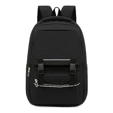 Imagem de Mochila com compartimento para laptop de 15,6 polegadas, mochila de 17 polegadas para 12 anos de idade mochila de 40 litros, Preto, One Size, Mochilas
