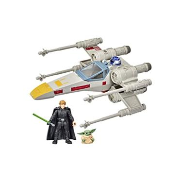 Imagem de Star Wars Mission Fleet Stellar Class Luke Skywalker & Grogu X-Wing Jedi Search & Rescue 2.5-Inch-Scale Figure and Vehicle, Ages 4 and Up