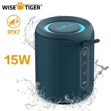 Imagem de Alto-falante Bluetooth portátil WISETIGER P1S Mini  à prova d'água IPX7  caixa de som portátil com
