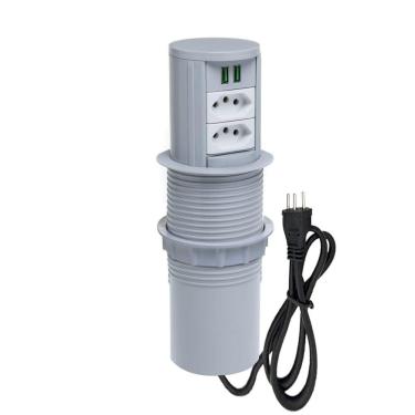 Imagem de Torre Multiplug Automático 2 Tom 10a + 2 usb 4.9A + Indução