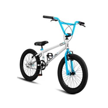 Imagem de Bicicleta Aro 20 BMX Infantil PRO X S1 FreeStyle VBrake,Branco Azul