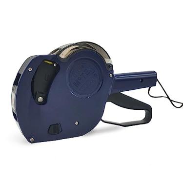 Imagem de Motex MX-5500 Nova versão 1 linha 8 dígitos pistola de preço – 1.000 etiquetas adesivas brancas pré-carregadas e tinta pré-carregada com 1 refil de tinta - para mercearia, loja de varejo, venda de