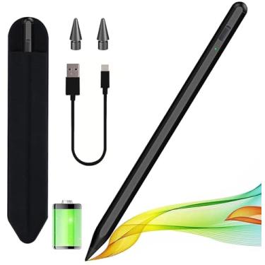 Imagem de Caneta Stylus para iPad 2018-2025 com rejeição de palma, Apple Pencil para Pad de 11ª/10ª/9ª/8ª/7ª/6ª geração, iPad Pro 11/12,9 polegadas, iPad Air 2025, 27,9 e 13 polegadas (M3/2), 5ª/4ª/3ª geração