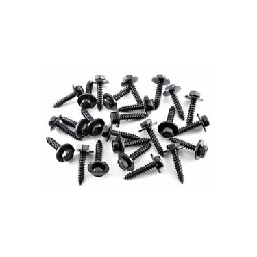 Imagem de Retro-Motive Parafusos de acabamento preto - M4,2 x 20 mm de comprimento - 7 mm hexagonal - (Qtd. 25)- #1960