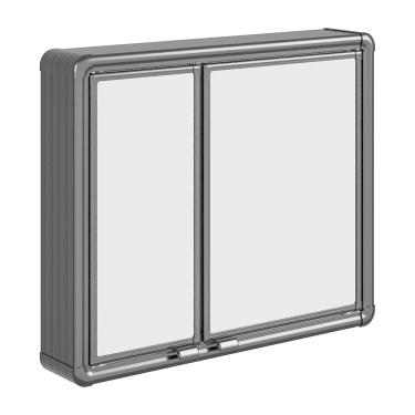 Imagem de Armário para Banheiro com Espelho Astra LBP16/SC Sobrepor Preto