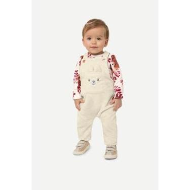 Imagem de Conjunto Jardineira Peluciado Menina Carinhoso Ref. 116982-Feminino