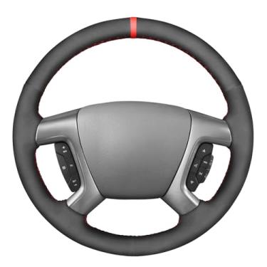 Imagem de MEWANT Capa de volante de couro costurado à mão para Chevrolet Captiva 2007-2014 / Daewoo Winstorm/Silverado 2007-2013
