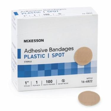 Imagem de Curativo de ponto adesivo de 1 polegada, bronzeado, 100 conde por McKesson
