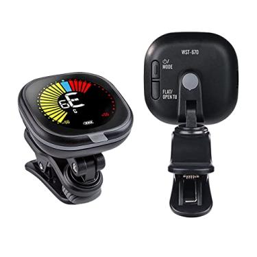 Imagem de Afinador de Guitarra, Afinador Eletrônico Com 12 Temperamentos Iguais, Economia de Energia para Violino (Preto (afinação especial))