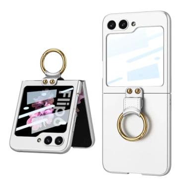 Imagem de Capa fina e leve para PC para Samsung Galaxy Z Flip 6 5 ZFlip6 Flip5Screen Protector Case, prata, para Galaxy Z Flip