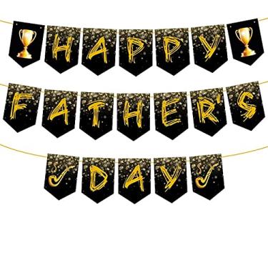 Imagem de Banner Happy Father's Day Bandeira de guirlanda para decoração de festa, artigos de decoração de lembrancinhas, artigos de enfeite Best Dad Ever I Love You Dad Family Pano de fundo para cabine fotográfica Presentes de Son Daughter