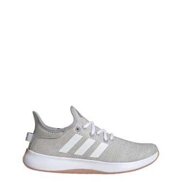Imagem de adidas Cloudfoam Pure Tênis esportivo feminino, Cinza dois/calçado branco/argila maravilha, 34