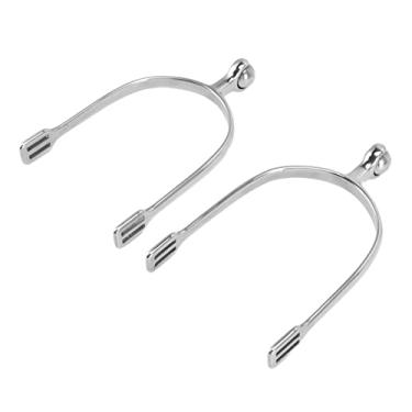 Imagem de 1 par de Esporas de Cavalo de Aço Inoxidável para Homens, Esporas de Estilo Ocidental Com Engrenagens Envoltórias, Esporas de Cavalo retrô para Treinamento Equestre,