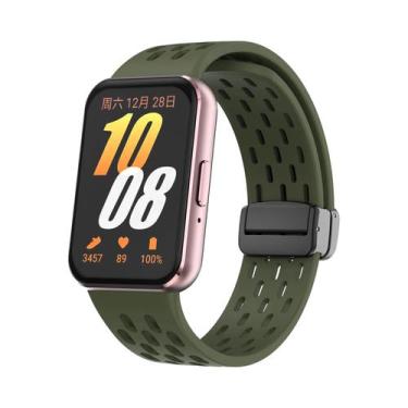 Imagem de Pulseira Magnética de Silicone para Samsung Galaxy Fit 3 - Substituiçã