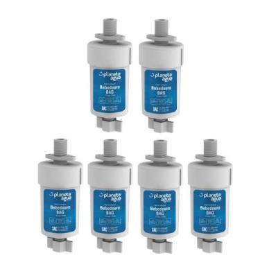 Imagem de Kit 6 Refil Filtro Planeta Água Bag 1058A Compatível - Planeta Agua