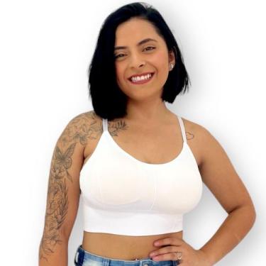 Imagem de Blusinha Top Com Bojo De Alcinha Com Regulagem Academia - Anj Modas, B