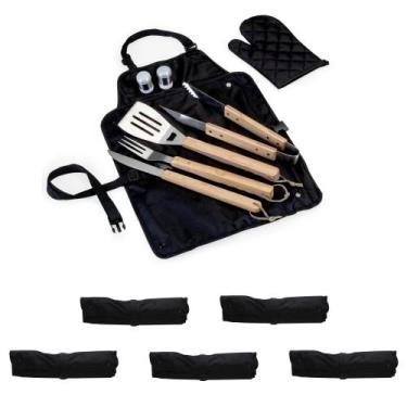 Imagem de Kit de 5 Kits de Churrasco Com Avental e Utensilios - ZZ